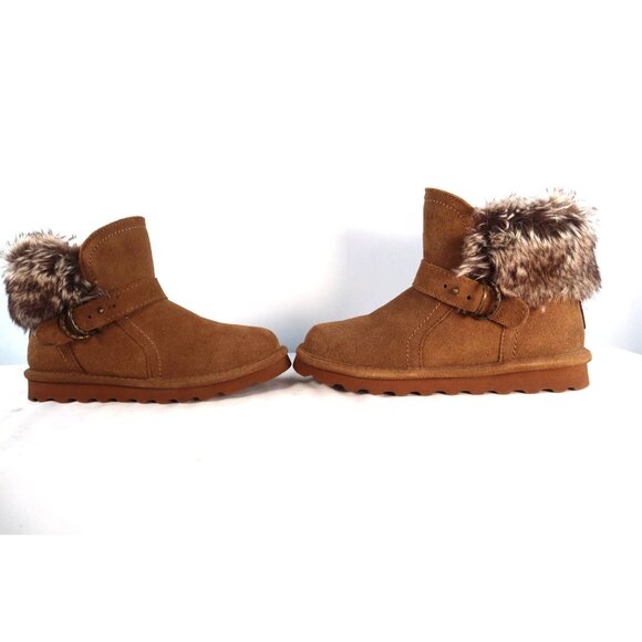 Bearpaw‎ Women's Konnie Boots Brown with Faux Fur Trim - Size 7 - Picture 3 of 8